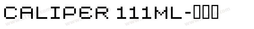 CALIPER 111ML字体转换